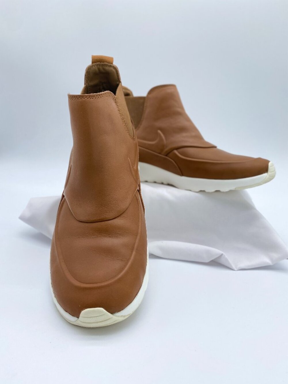 Nike Air Max Thea Mid Premium Leather Bootie Sneaker Brown Size 9.5
